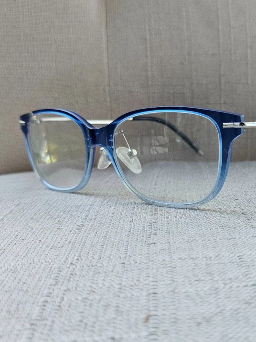 Zenni Optical Eyeglasses Frame Blue Eyewear Unisex Glasses Frame only 7882 16